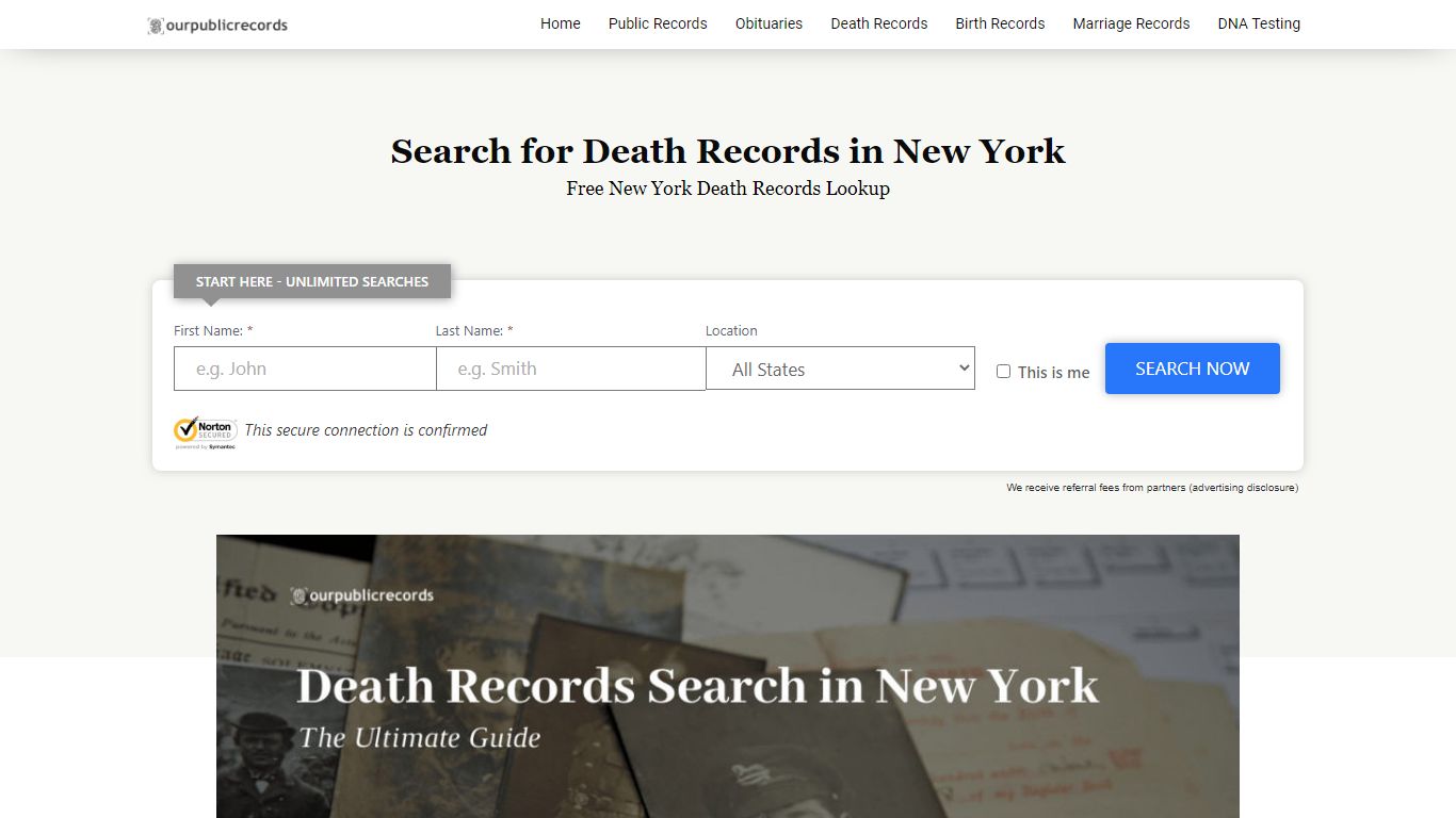Search for Death Records in New York - Public Records Search